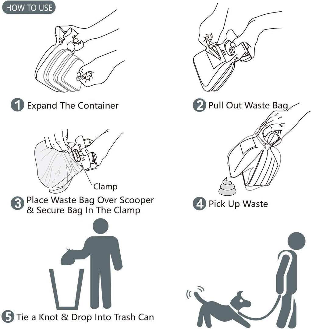 Portable Pooper Scooper with Bag Holder