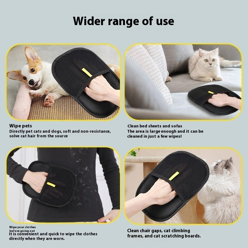 Pet Hair Remover Glove for Dogs & Cats